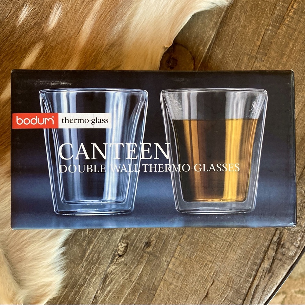 Brand New Bodum Canteen Double Wall Thermo-Glasses 2-Pack